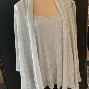 Silver Gauze Blouse